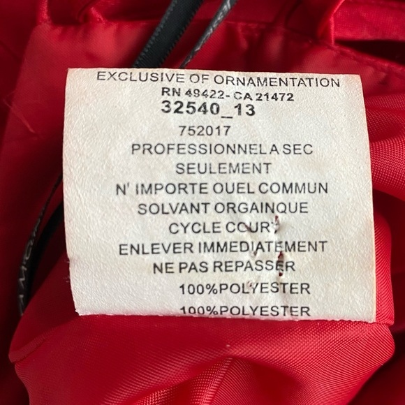 Jessica McClintock for Gunne Sax Red Bubble Dress String Crisscross Back - Picture 11 of 14